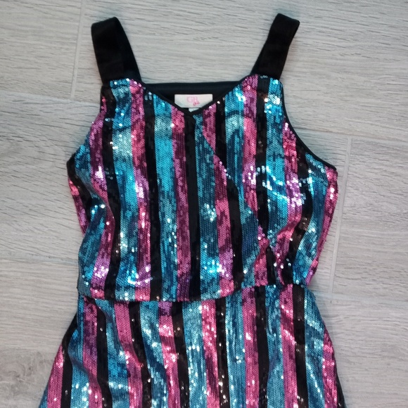 Gianni Bini Girls Sequined Holiday Party Dress - Picture 4 of 7